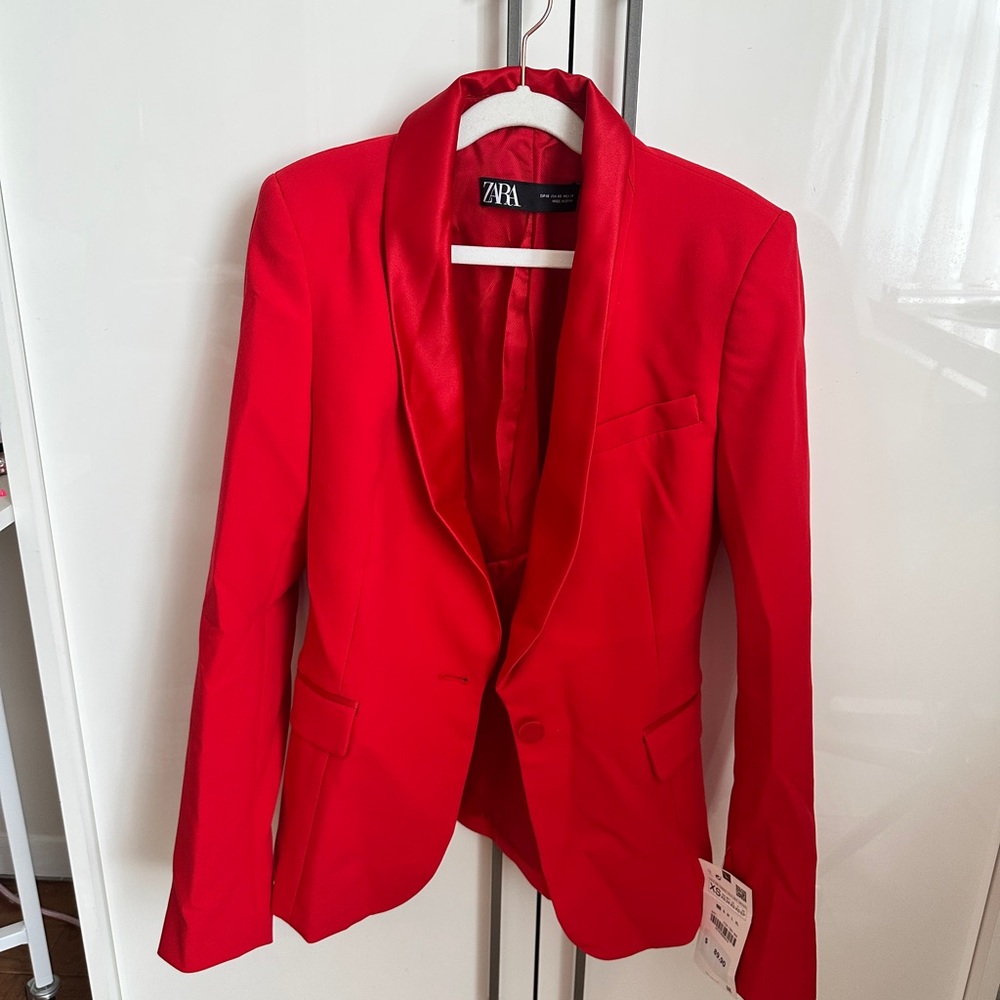 Zara Vibrant Red Jacket